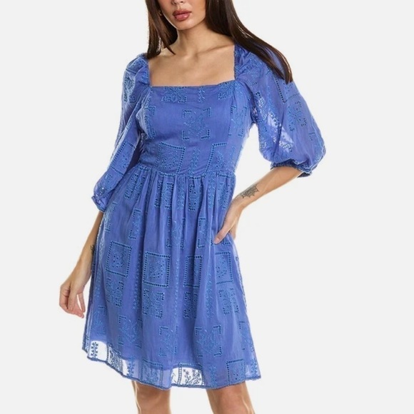 Johnny Was Ella Silk-Blend Geometric Eyelet Minidress
NWT - Picture 9 of 12